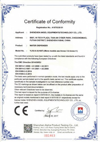 China Shenzhen Angel Equipment &amp; Technology Co., Ltd. Certificaten